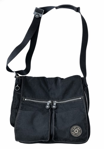 Kipling black nylon expandable - black,