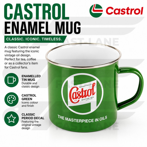 Castrol classic enamel tin - castrol,