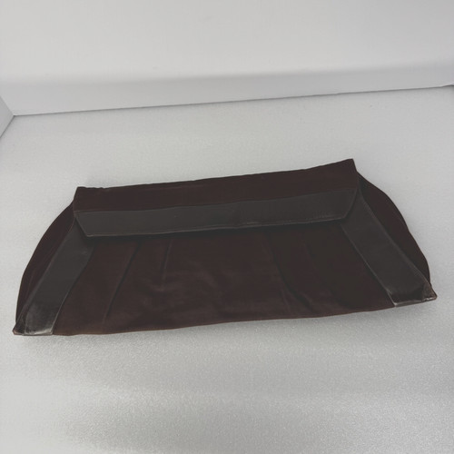Vtg 40s envelope clutch - vtg, brown