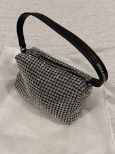 Alexander Wang Heirness crystal embellished mesh handle bag women 100% genuine