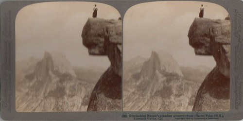 Stereoview card glacier - stereoview,