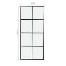 Sliding Barn Door Set Single Interior Door Hardware Divider Glass Door Track Kit