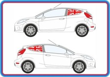 REAR WINDOWS UNION JACK DECALS