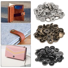 15mm PRYM 4GB Small 6GB Large S Spring Press Studs Snap Fastener Buttons Popper