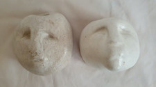 Gorgeous Eskimo / Innuit art wall hanging, unusual portraits sculptures (a)
