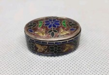 Trinket Box 925 Silver Enamel