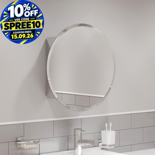 Round door bathroom mirror - round,