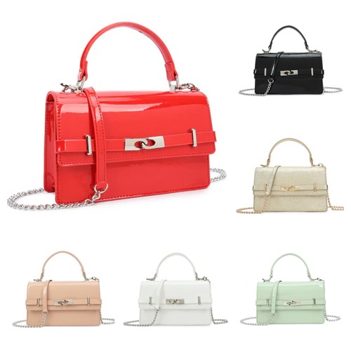 Women clutch bag patent - women's,