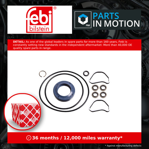 Steering gear gasket set - gasket, fits
