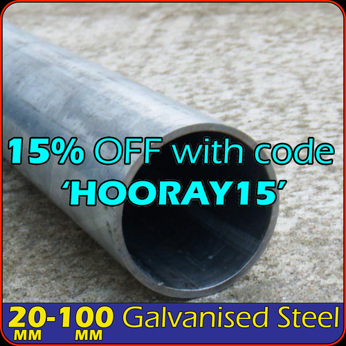 Galvanised steel round - steel,