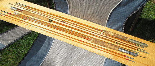 Vintage bamboo fly - , rods