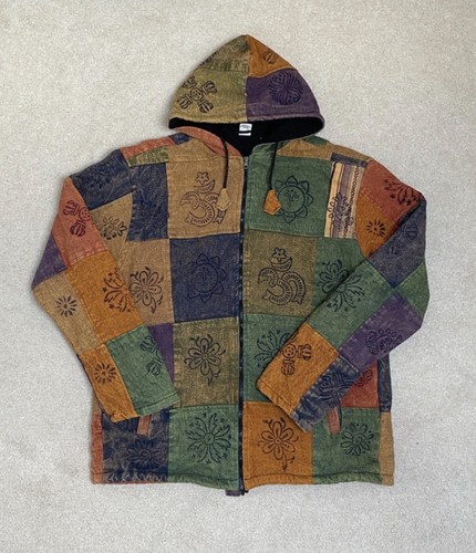 Mens large patchwork hippie - mens,