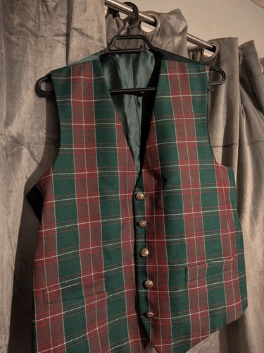 Welsh tartan waistcoat - tartan,