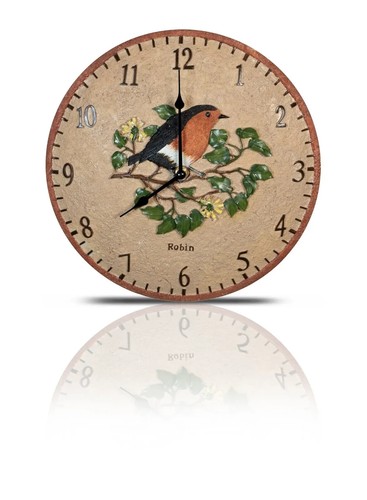 Wall clock wild birds - 12",