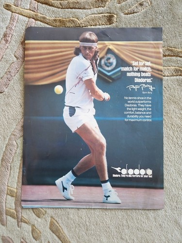Bjorn borg signed diadora - bjorn,
