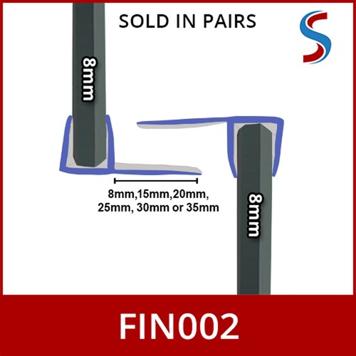 Shape shower seal strips - f,