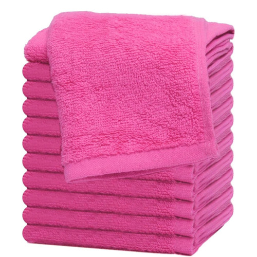 12x fucshia face towel - fucshia,