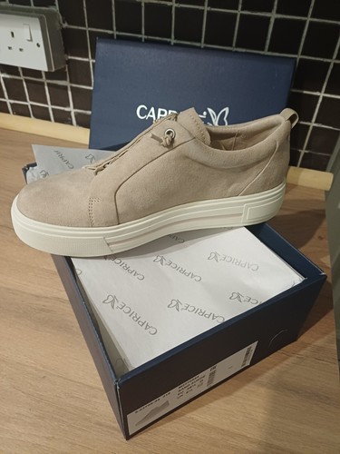 Caprice sand beige - beige, suede