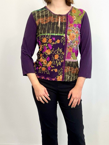 Vintage purple floral