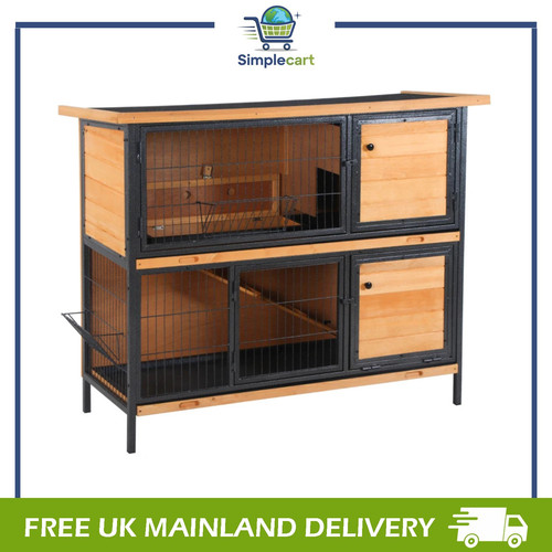 Rabbit hutch guinea pig - rabbit, hutch,