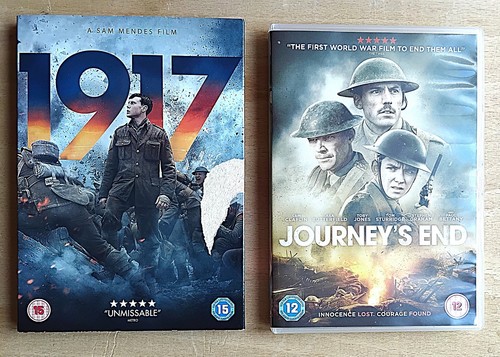 Two dvd ww1 films - cases, and