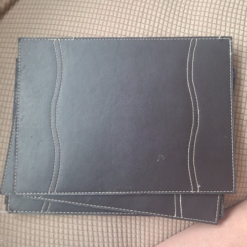 Faux leather placemats - leather,