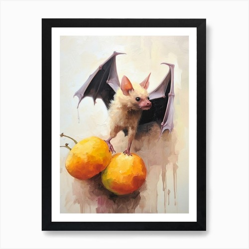 Flying fox bat painting art - painting, 4