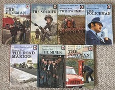 7 Vintage Ladybird Books People At Work Series 606B Policeman Postman A2