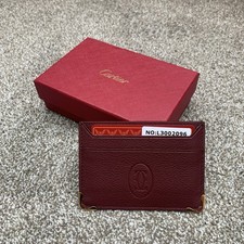 Cartier Burgundy Leather Card