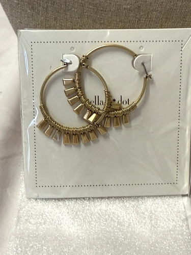 Stella dot gold tone - dot, hoop