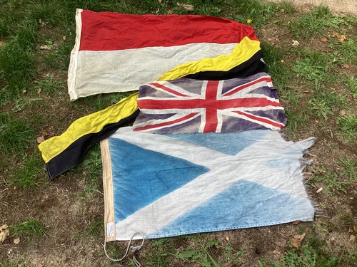 Vintage old flag - old,
