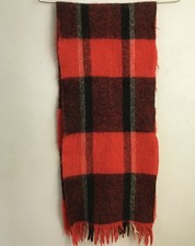 Red Black check Soft mohair