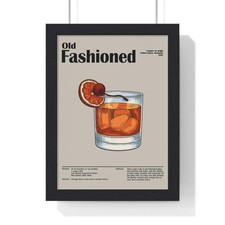 Old Fashioned Cocktail Poster