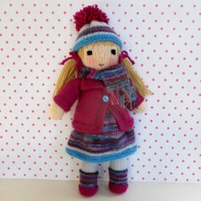 MAGENTA JAYNE - 13" RAG DOLL