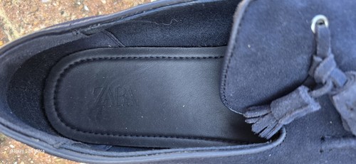 Zara size men navy loafer - navy,