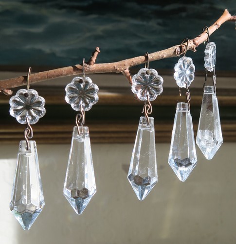 Vintage flower drop - vintage, u-drop