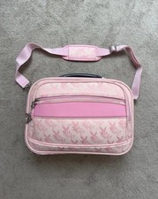 Y2K Baby Pink Playboy Bunny Monogram Travel Case Bag Shoulder Strap Rare 2000s