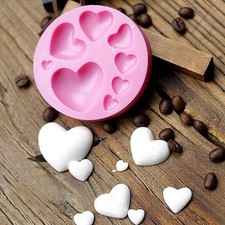 Heart shaped silicone mold - silicone,