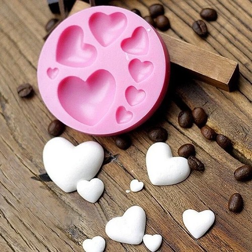 Heart shaped silicone mold - heart-shaped,