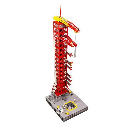 Red saturn launch - red, tower