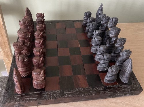 Hand carved african tribal - carved,
