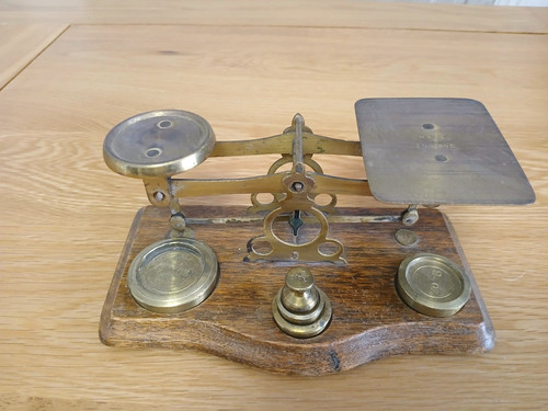 Antique set brass letter - of,