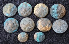 LOT OF 10 x BRITISH ARMY WW2