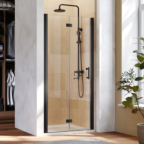 Frameless fold shower - fold, door