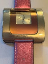 ETON - Large square pink and silver ladies watch - Untested