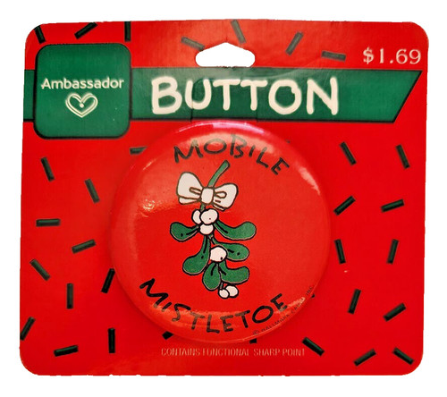 Hallmark button pin christmas - hallmark,