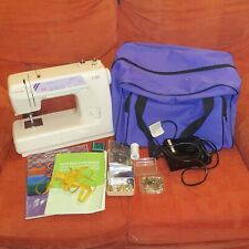 JANOME 1780 SEWING MACHINE, INCLUDES CARRY BAG, THREADS, BOBBINS, BOOK, PINS ETC