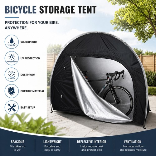 Bicycle storage bike - bicycle, tent