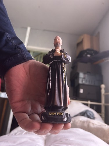 Resin monk saint figure - resin,