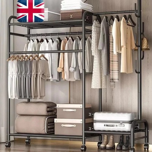 Double clothes rail - rail, heavy